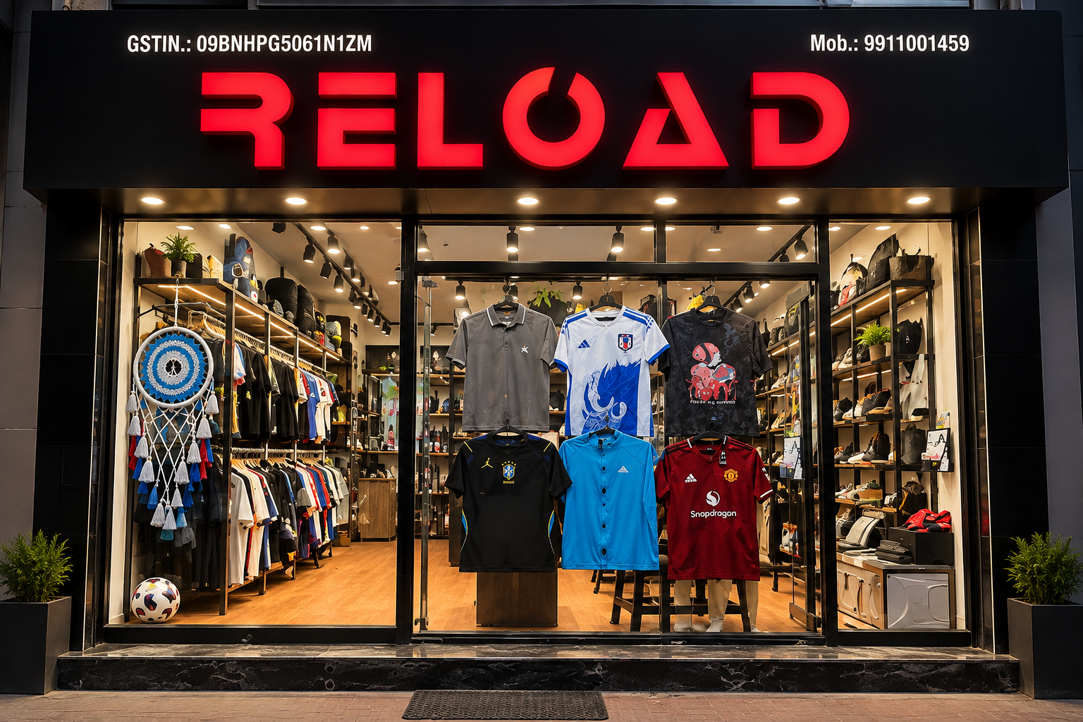 RELOAD Clothing Store Front